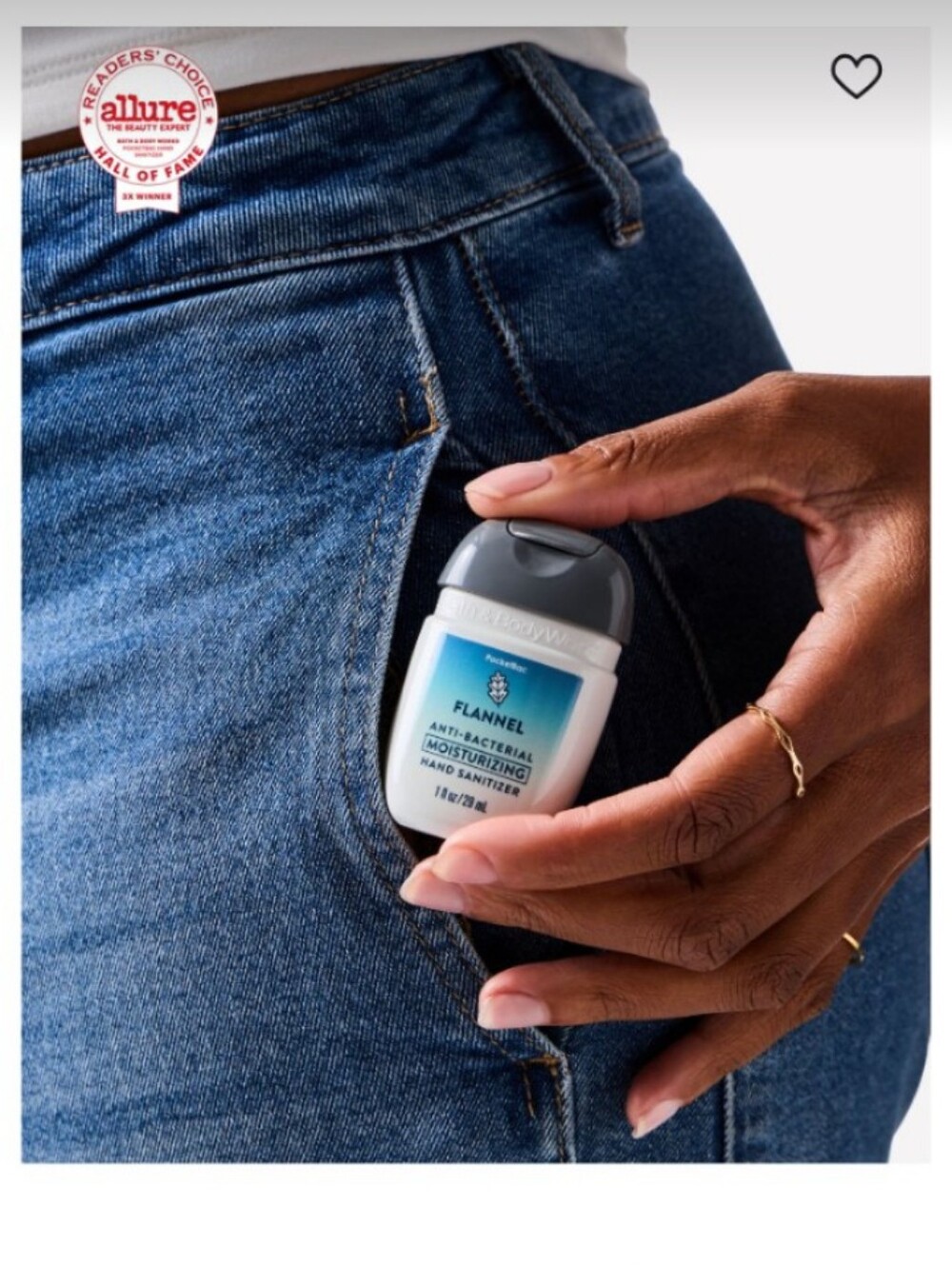 Bath & Body Works Flannel Moisturizing Hand Sanitizer - Gray/White/Blue